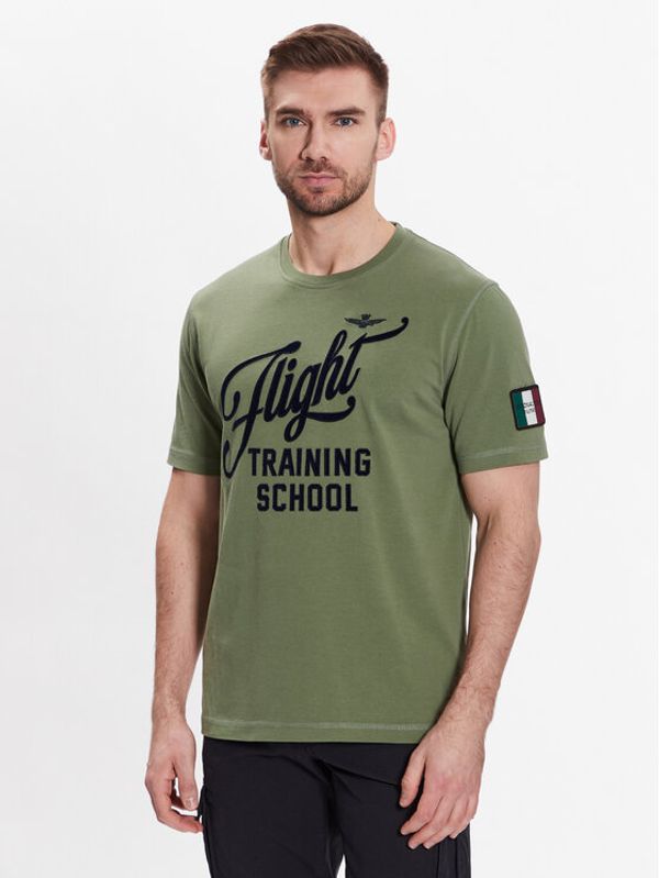 Aeronautica Militare Aeronautica Militare Тишърт 231TS2050J565 Зелен Comfort Fit