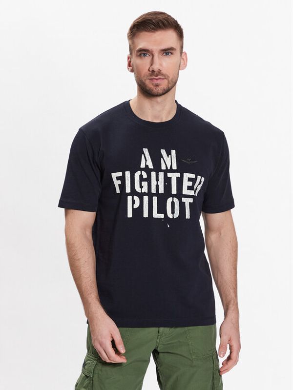 Aeronautica Militare Aeronautica Militare Тишърт 231TS2051J565 Тъмносин Comfort Fit