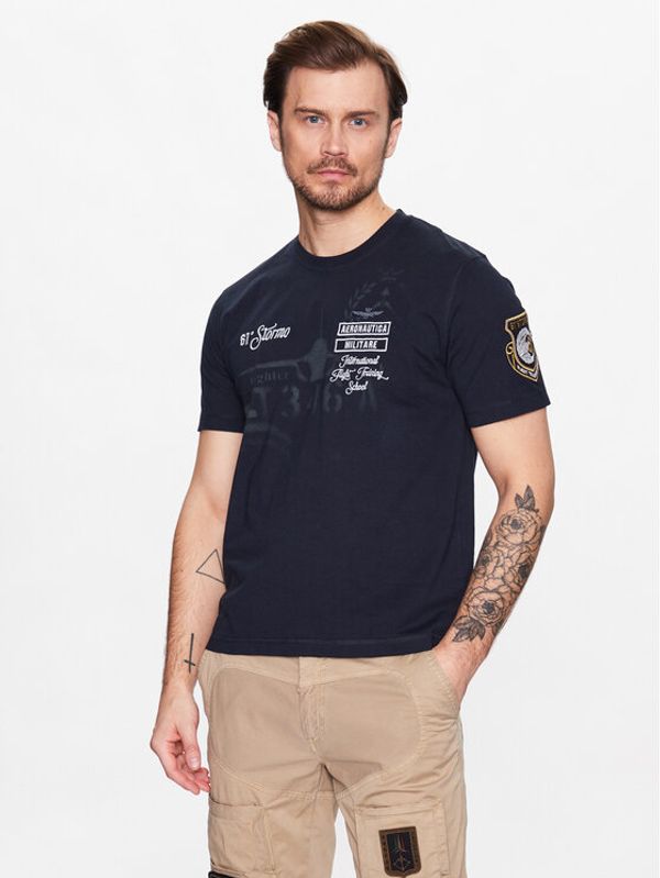 Aeronautica Militare Aeronautica Militare Тишърт 231TS2055J584 Тъмносин Comfort Fit
