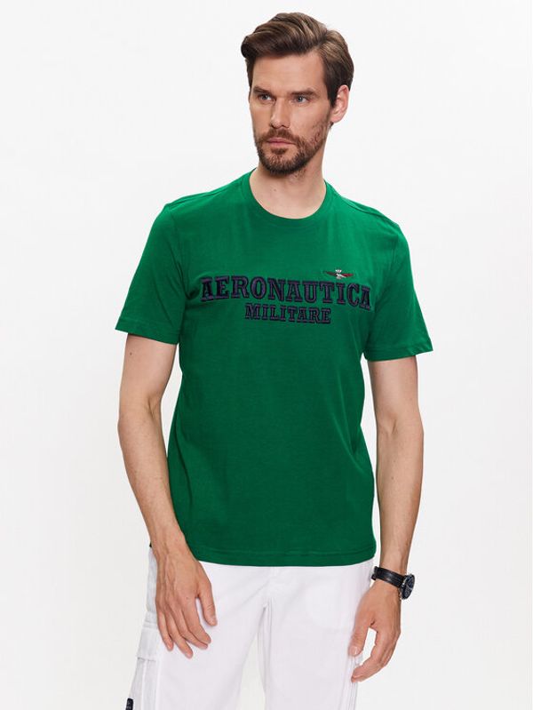 Aeronautica Militare Aeronautica Militare Тишърт 231TS2077J538 Зелен Regular Fit