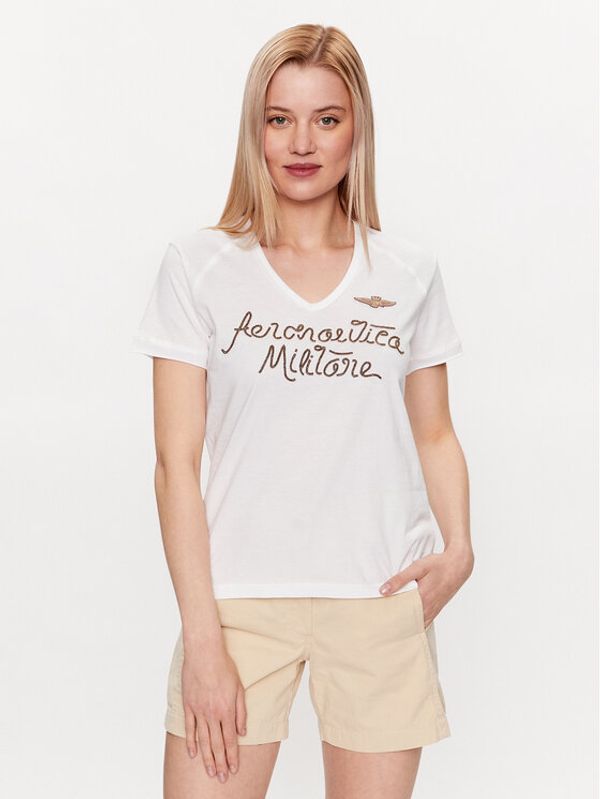 Aeronautica Militare Aeronautica Militare Тишърт 231TS2094DJ598 Бял Regular Fit