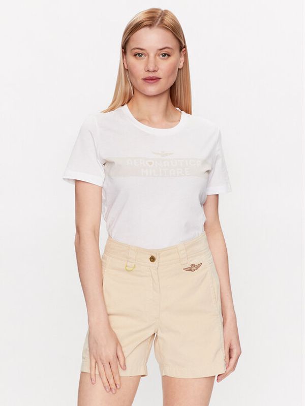 Aeronautica Militare Aeronautica Militare Тишърт 231TS2101DJ510 Бял Regular Fit