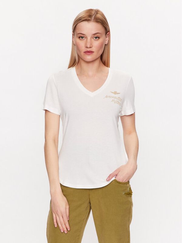 Aeronautica Militare Aeronautica Militare Тишърт 231TS2109DJ601 Бял Regular Fit