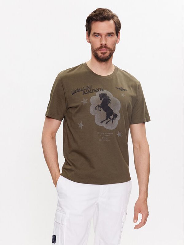 Aeronautica Militare Aeronautica Militare Тишърт 231TS2123J607 Зелен Regular Fit