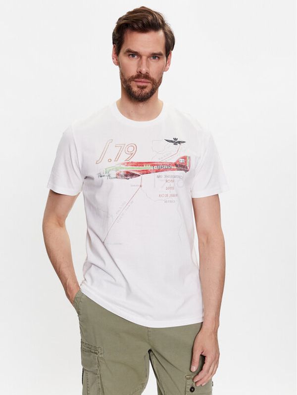 Aeronautica Militare Aeronautica Militare Тишърт 231TS2125J607 Бял Regular Fit