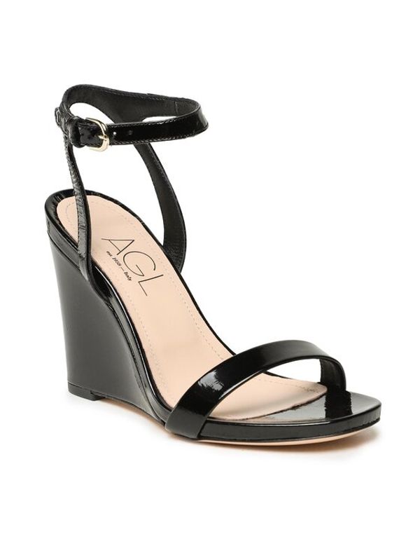 AGL AGL Сандали Demi D676005PHPLUME0000 Черен