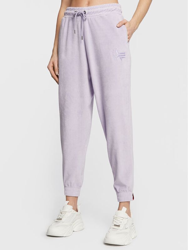 Alpha Industries Alpha Industries Долнище анцуг 108050 Виолетов Relaxed Fit