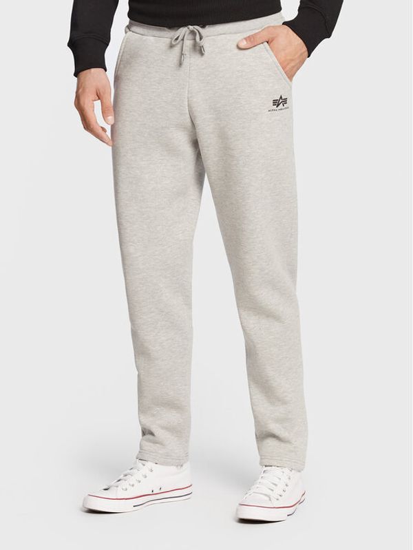 Alpha Industries Alpha Industries Долнище анцуг Basic 108367 Сив Regular Fit