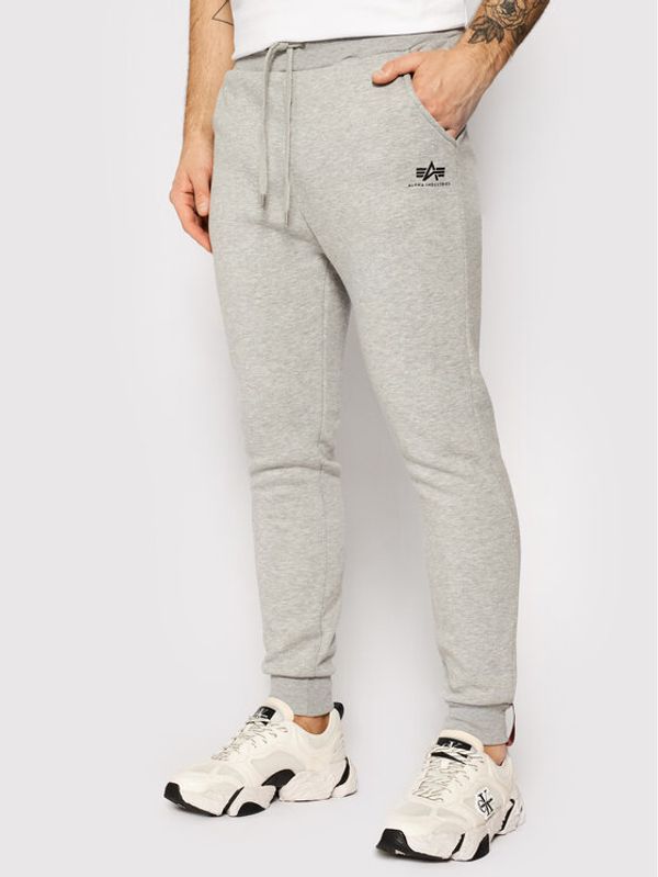Alpha Industries Alpha Industries Долнище анцуг Basic Jogger 116370 Сив Slim Fit
