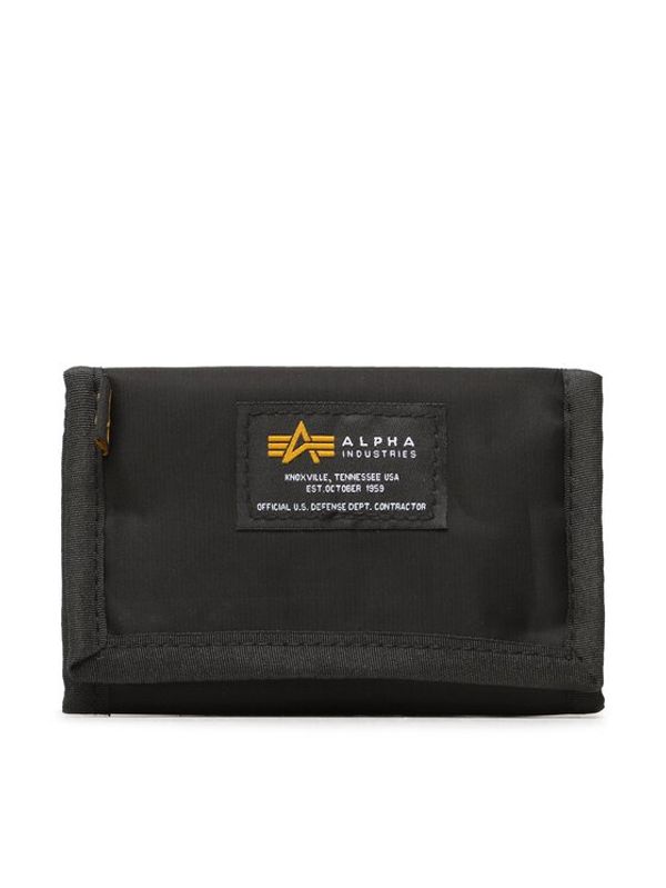 Alpha Industries Alpha Industries Голям мъжки портфейл Crew Wallet 196928 Черен