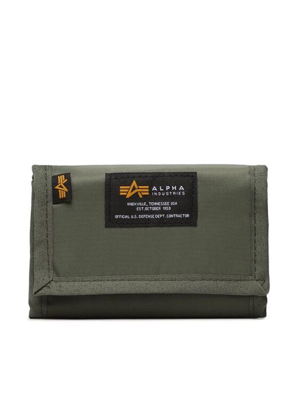 Alpha Industries Alpha Industries Голям мъжки портфейл Crew Wallet 196928 Каки