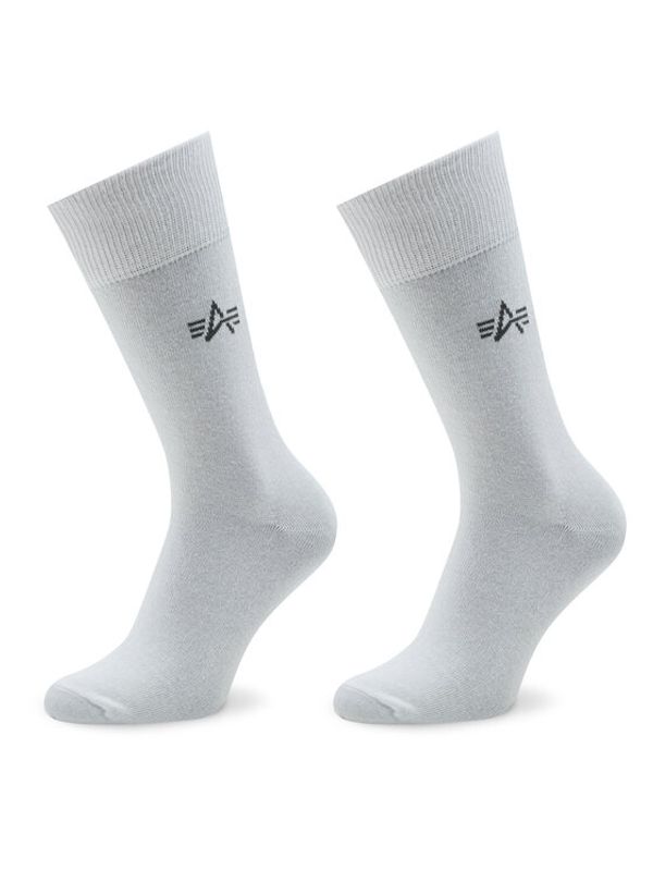 Alpha Industries Alpha Industries Комплект 3 чифта дълги чорапи мъжки Basic 118929 Бял