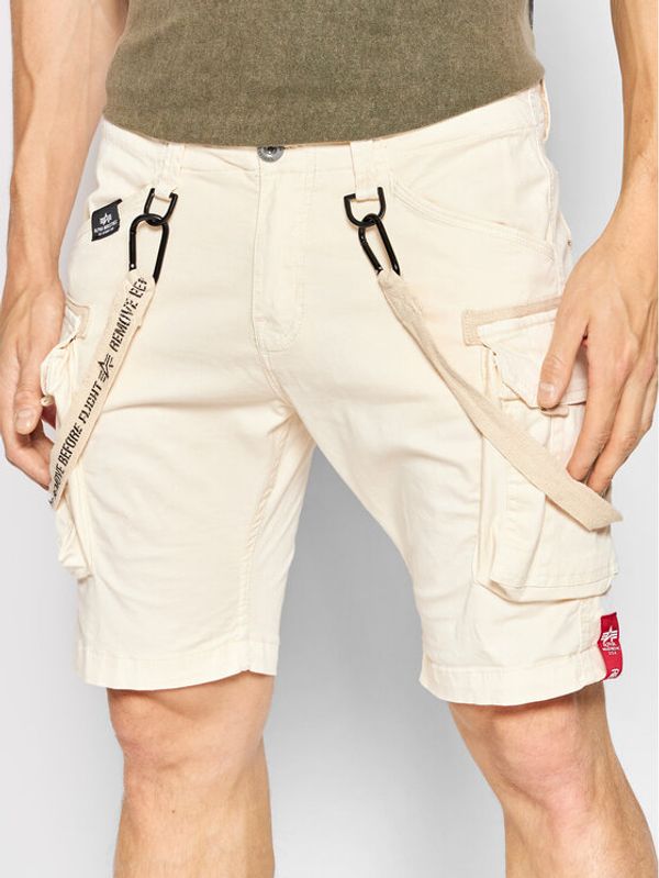 Alpha Industries Alpha Industries Шорти от плат Utility 116213 Бежов Regular Fit