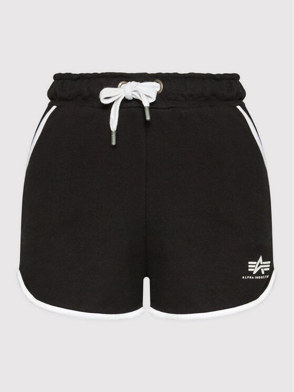 Alpha Industries Alpha Industries Спортни шорти Contrast 106056 Черен Regular Fit