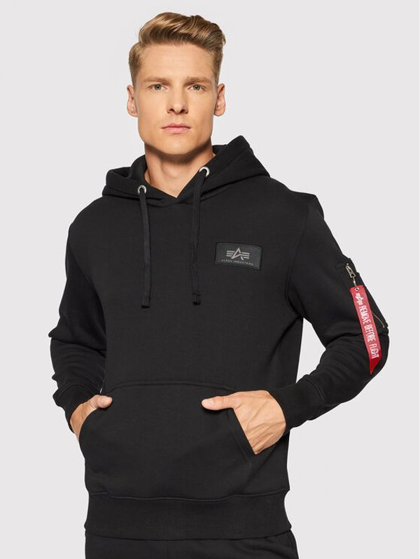 Alpha Industries Alpha Industries Суитшърт Back Print 178318 Черен Regular Fit