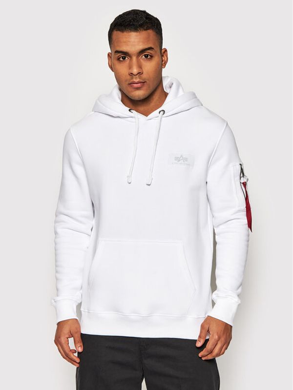 Alpha Industries Alpha Industries Суитшърт Back Print Como Print 178318CP Бял Regular Fit