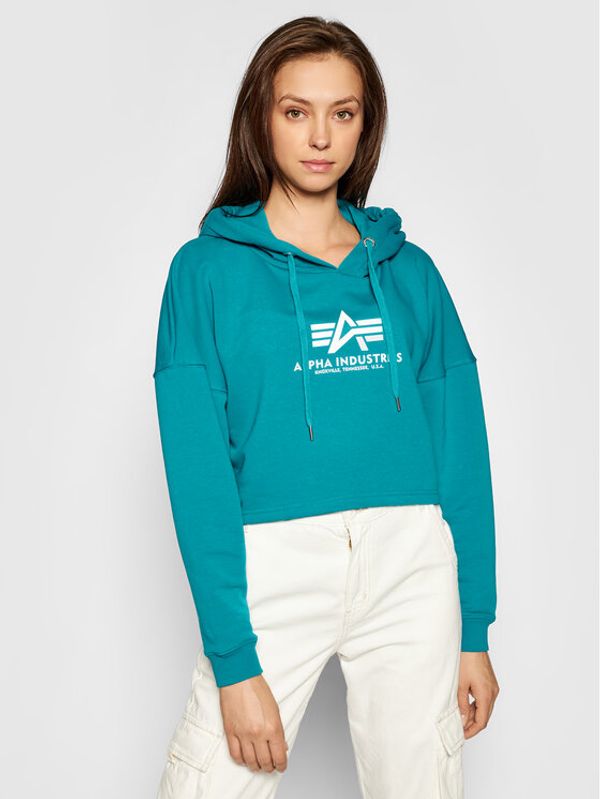 Alpha Industries Alpha Industries Суитшърт Basic 116057 Син Oversize