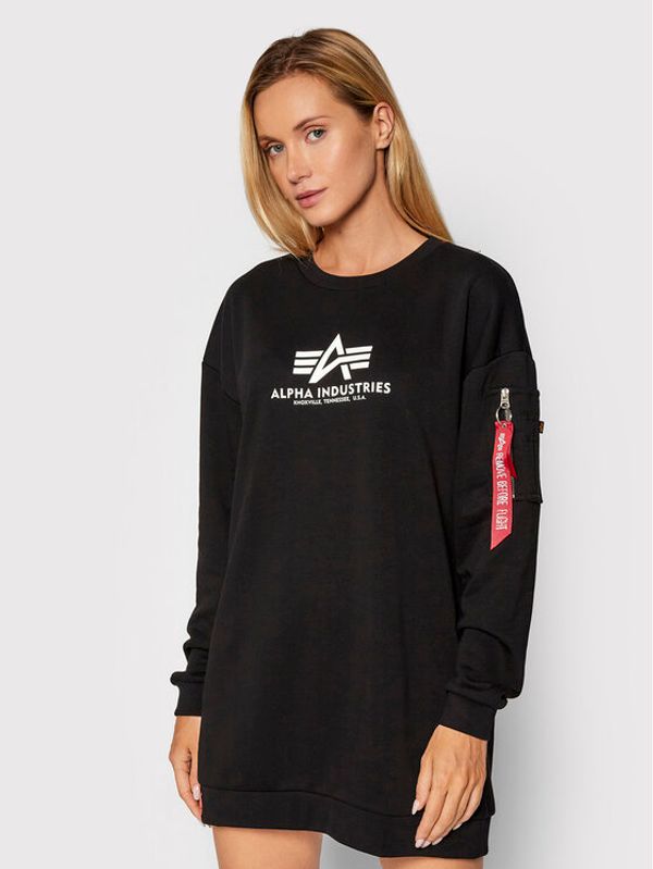 Alpha Industries Alpha Industries Суитшърт Basic 128053 Черен Oversize