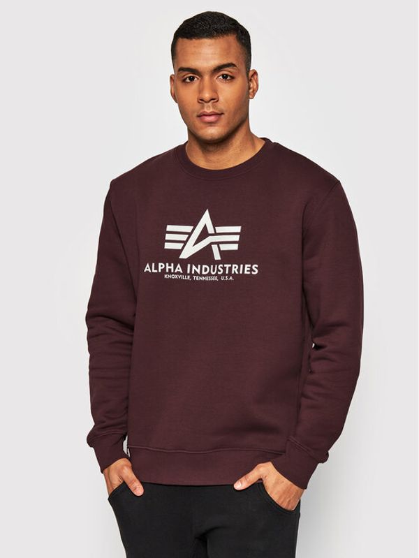 Alpha Industries Alpha Industries Суитшърт Basic 178302 Бордо Regular Fit