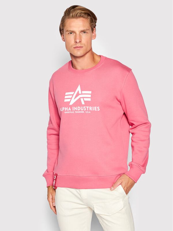 Alpha Industries Alpha Industries Суитшърт Basic 178302 Розов Regular Fit