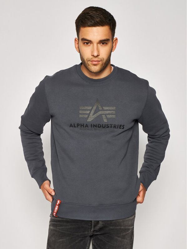 Alpha Industries Alpha Industries Суитшърт Basic 178302 Сив Regular Fit