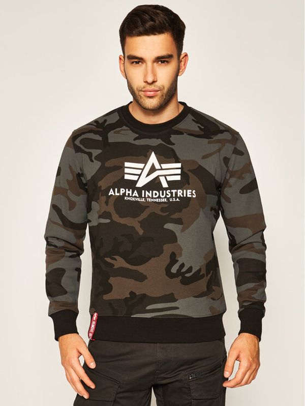 Alpha Industries Alpha Industries Суитшърт Basic 178302C Зелен Regular Fit