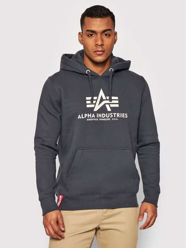 Alpha Industries Alpha Industries Суитшърт Basic 178312 Сив Regular Fit