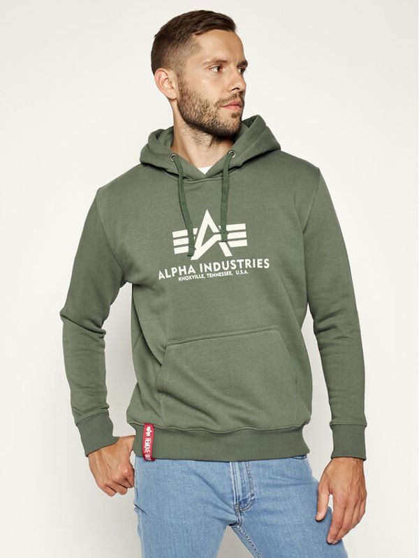Alpha Industries Alpha Industries Суитшърт Basic 178312 Зелен Regular Fit