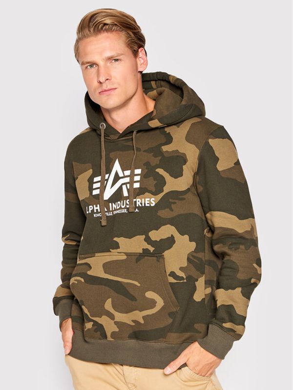 Alpha Industries Alpha Industries Суитшърт Basic 178312C Зелен Regular Fit