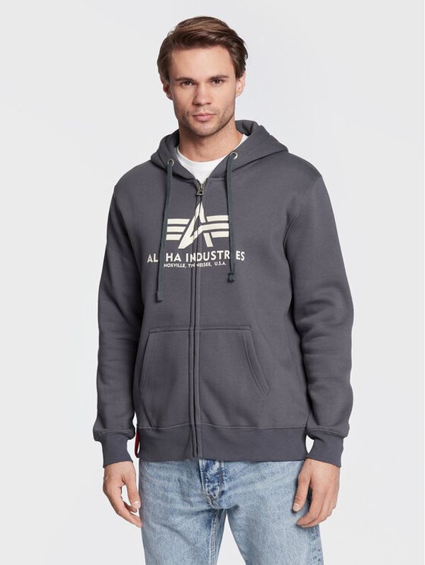 Alpha Industries Alpha Industries Суитшърт Basic 178325 Сив Regular Fit