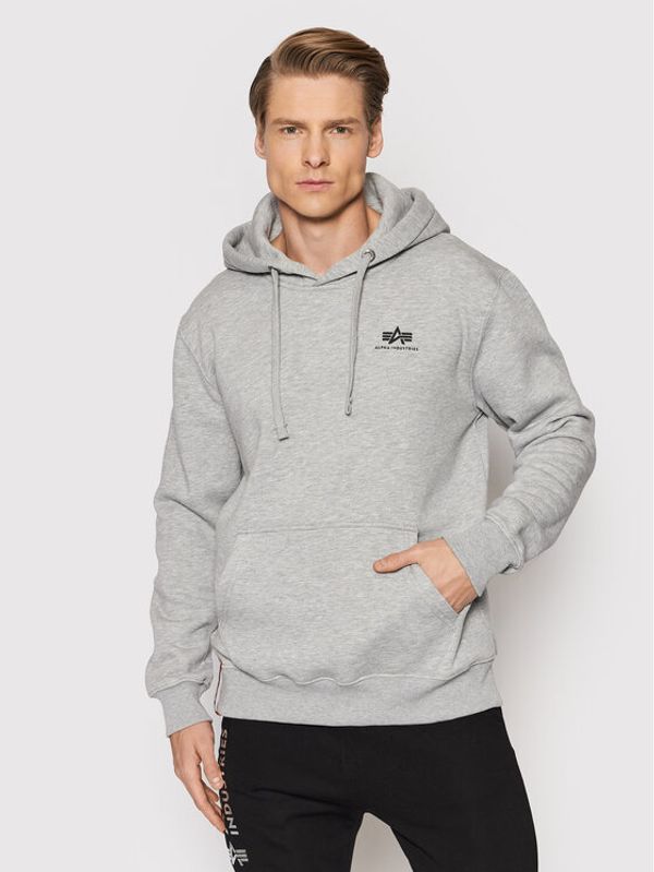 Alpha Industries Alpha Industries Суитшърт Basic 196318 Сив Regular Fit