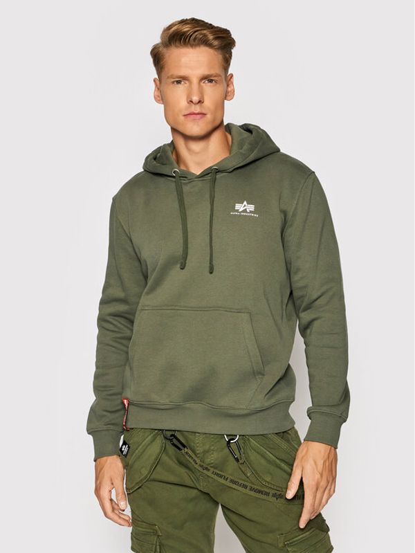 Alpha Industries Alpha Industries Суитшърт Basic 196318 Зелен Regular Fit