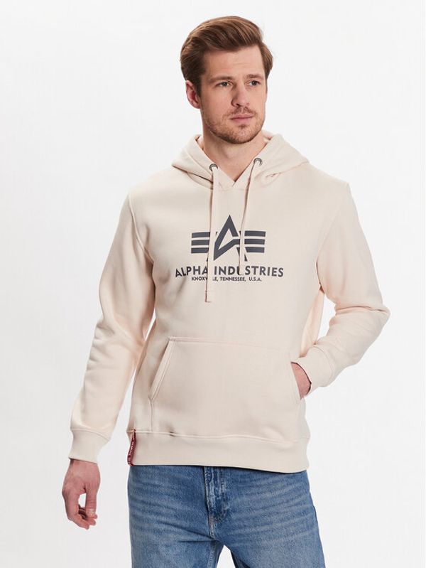 Alpha Industries Alpha Industries Суитшърт Basic Hoody Бял Reglan Fit