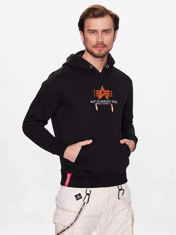 Alpha Industries Alpha Industries Суитшърт Basic Hoody Rubber Черен Regular Fit