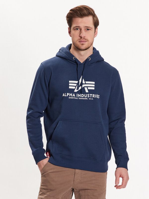 Alpha Industries Alpha Industries Суитшърт Basic Hoody Тъмносин Regular Fit