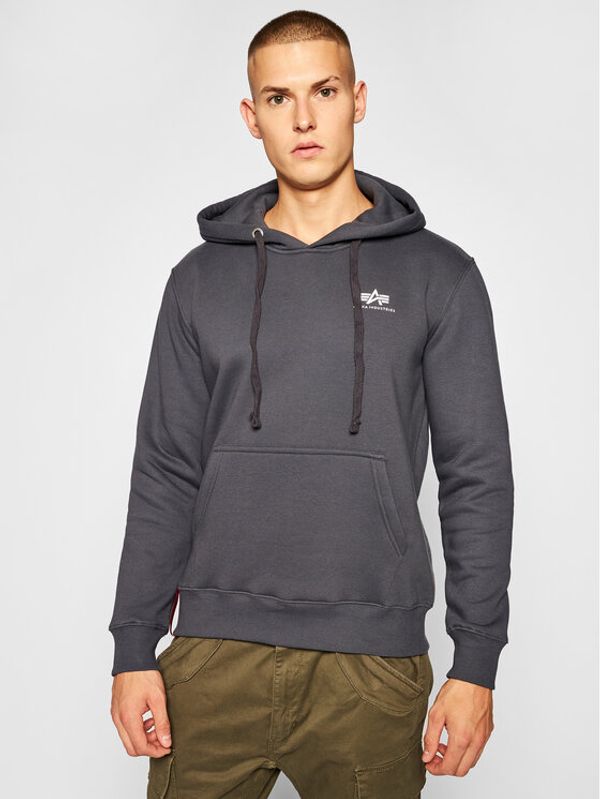 Alpha Industries Alpha Industries Суитшърт Basic Small Logo 196318 Сив Regular Fit