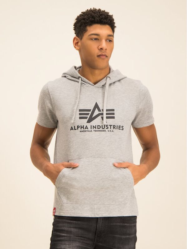 Alpha Industries Alpha Industries Суитшърт Basic T Hooded 126507 Сив Regular Fit