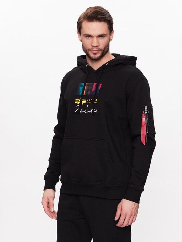 Alpha Industries Alpha Industries Суитшърт Muhammad Ali Pop Art 136340 Черен Regular Fit