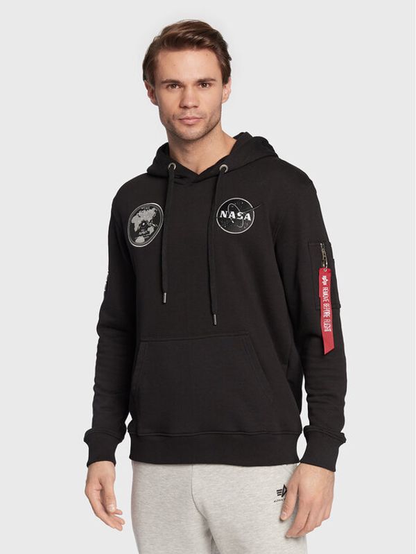 Alpha Industries Alpha Industries Суитшърт Nasa Voyager 116330 Черен Regular Fit