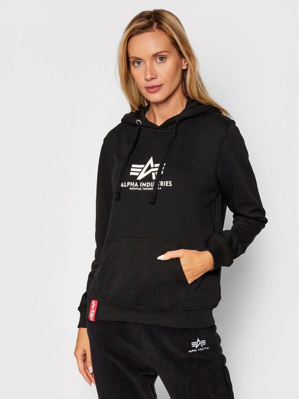 Alpha Industries Alpha Industries Суитшърт New Basic 196032 Черен Regular Fit