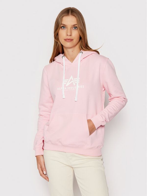 Alpha Industries Alpha Industries Суитшърт New Basic 196032 Розов Regular Fit