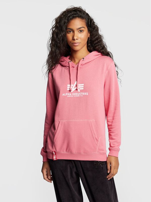 Alpha Industries Alpha Industries Суитшърт New Basic 196032 Розов Regular Fit