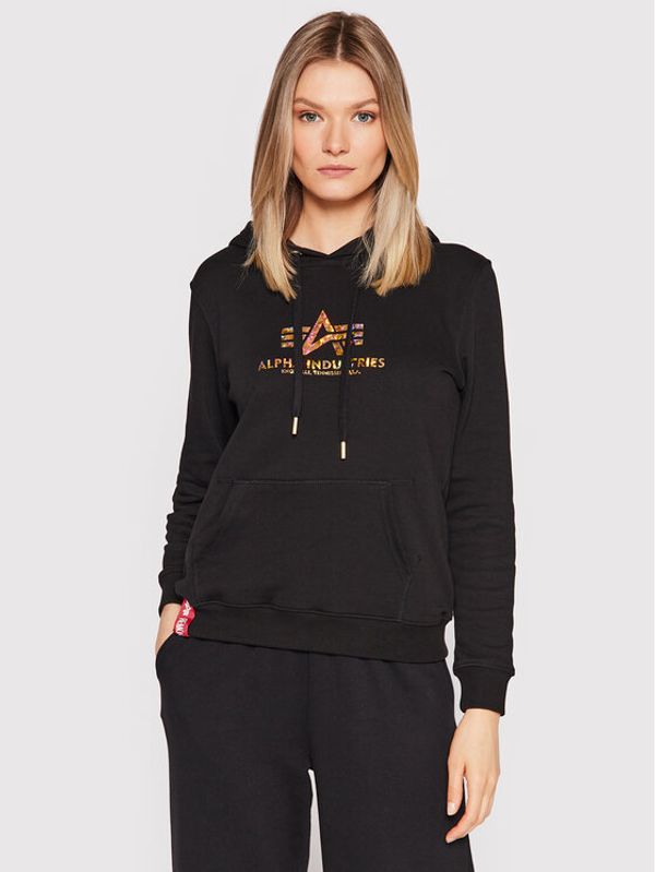 Alpha Industries Alpha Industries Суитшърт New Basic 196032HP Черен Regular Fit