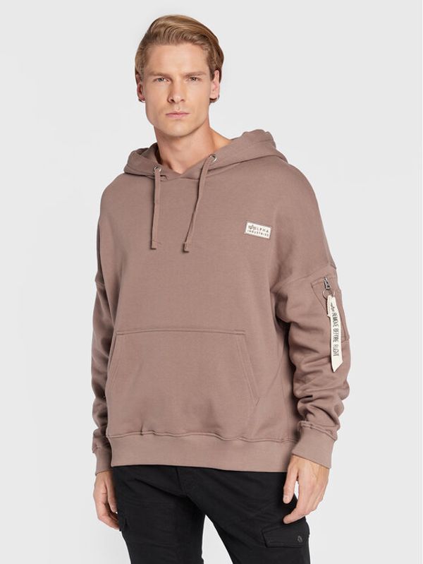 Alpha Industries Alpha Industries Суитшърт Organics 118349 Кафяв Regular Fit