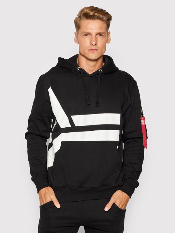 Alpha Industries Alpha Industries Суитшърт Side Logo 118339 Черен Regular Fit
