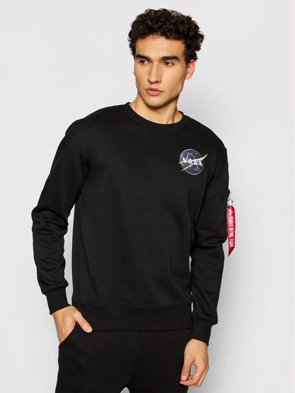 Alpha Industries Alpha Industries Суитшърт Space Shuttle 178307 Черен Regular Fit