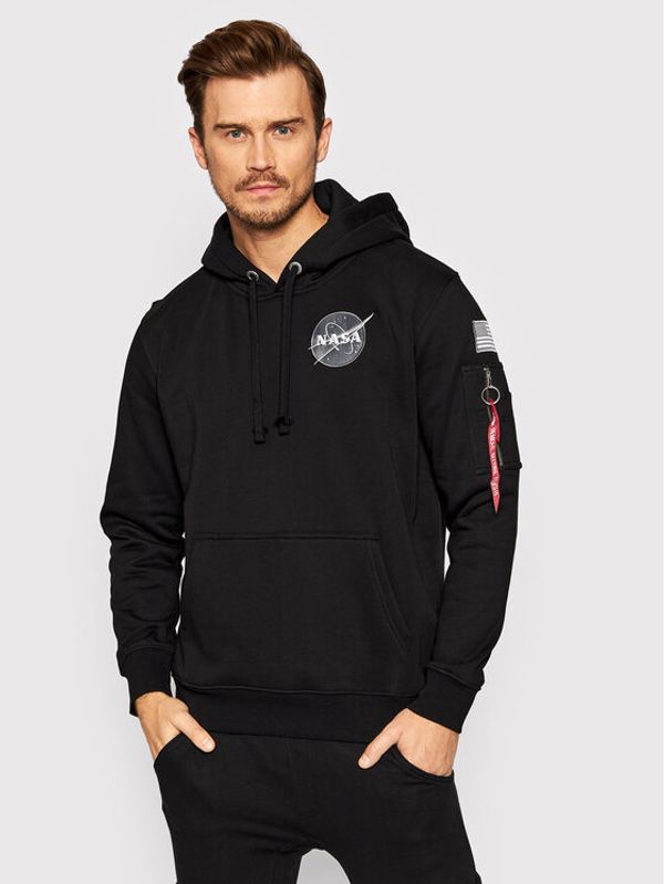 Alpha Industries Alpha Industries Суитшърт Space Shuttle 178317 Черен Regular Fit