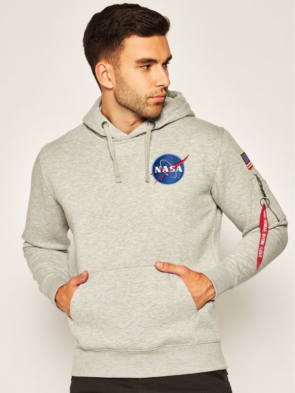 Alpha Industries Alpha Industries Суитшърт Space Shuttle 178317 Сив Regular Fit