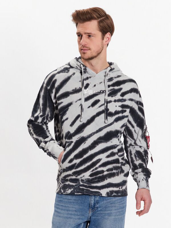 Alpha Industries Alpha Industries Суитшърт Tie Dye Hoody Черен Regular Fit