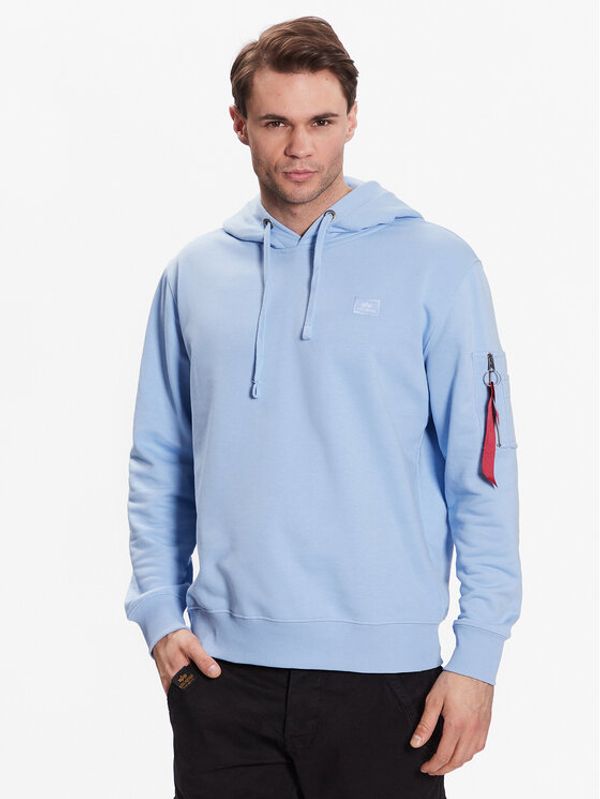 Alpha Industries Alpha Industries Суитшърт X-Fit Hoody Син Regular Fit